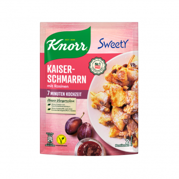 Knorr Sweety Kaiserschmarrn mit Rosinen, 2 Portionen